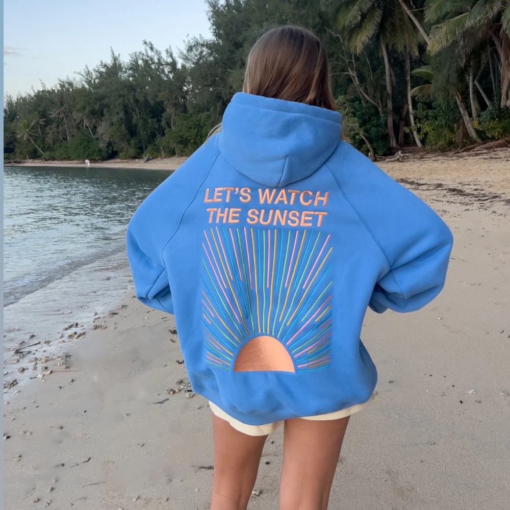 Dandy bright blue oversized hoodie